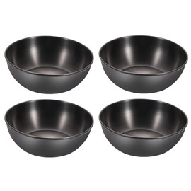 Gegaoicom Ramekins 3OZ Dipping Bowls Mini Sauce Cups Stainless Steel Condiment Bowls 4pcs (Black)