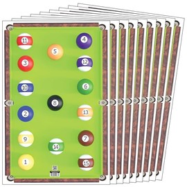 Freedom Gun Targets 25 Pack Shooting Paper Targets for Gun Ranges Rifles Handguns Pistols Games Billiards Pool Target (12x18)