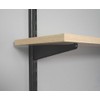 John Sterling 0122-14BK Dual Track Wood Shelf Bracket, 14-Inch, Black