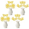 12 Pcs Masquerade Mask Centerpiece Sticks - Masquerade Mask Party