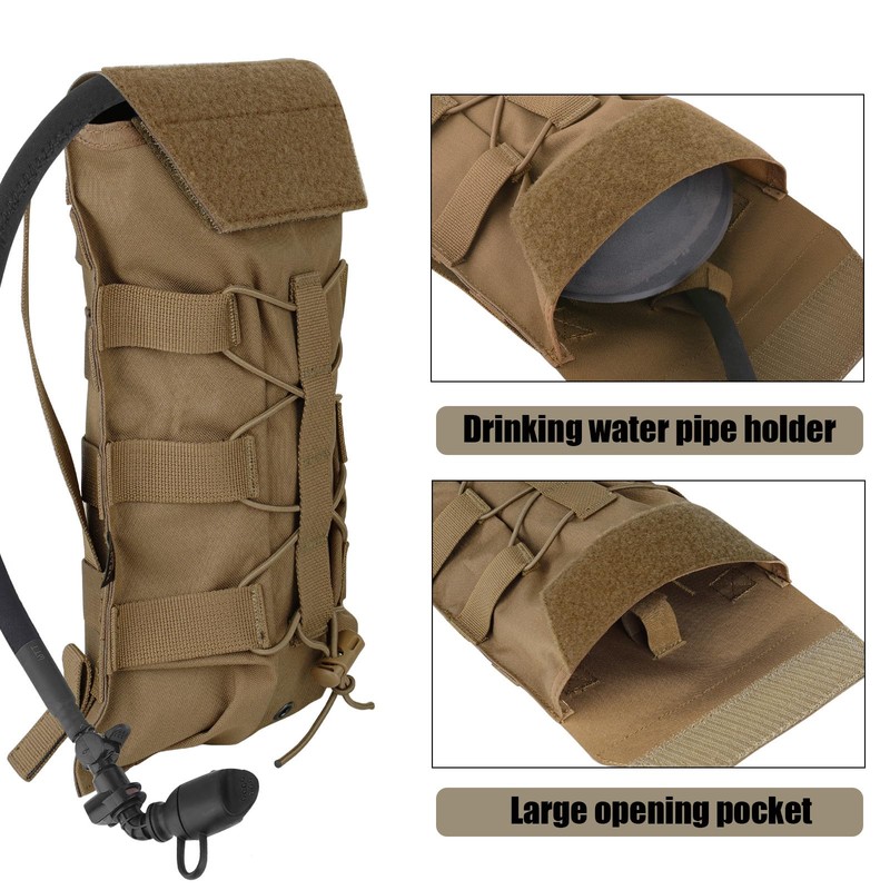 PETAC GEAR 1.5L / 3LTactical Hydration Pack，Molle Carrier Pouch for