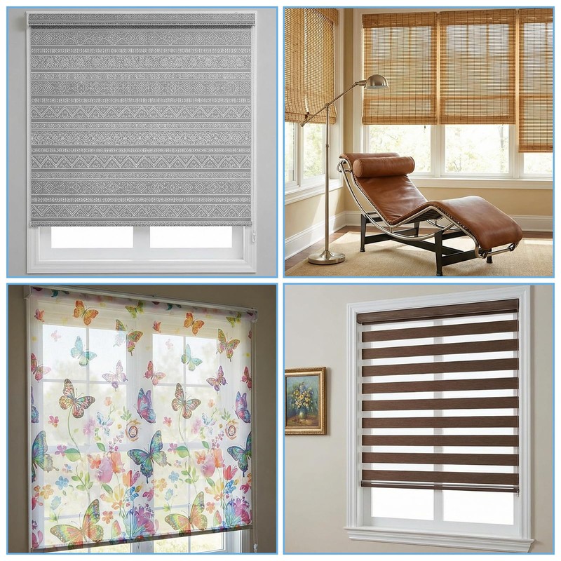 Molain 8Pcs Metal Window Shade Brackets, Roller Shade Outside Mount