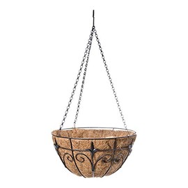 Panacea Hanging Basket Finial 14 " Steel Rust