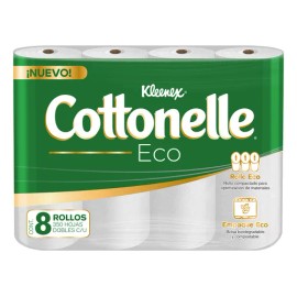 Kleenex Cottonelle Kimberly Clark Eco - Pack - 8 - 1 - Doble hoja - 35 m