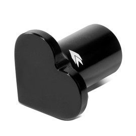 NRG Innovations NRG-DB-H001BK 6061 Aluminum Heart E-Brake Drift Button, Hand Brake Lever Button Compatible with Nissan S13/S14/S15, Black