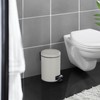 WENKO Cosmetic Pedal Bin Leman Taupe 3 L – Cosmetic