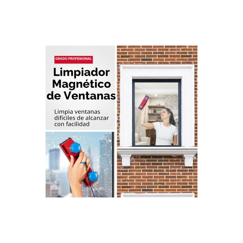 Tyroler Bright Tools - Limpiacristales Magnético The Glider D-3 AFC