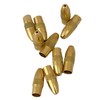 Bullet Brass Lure Bodies & Solid Smooth Beads & Hex