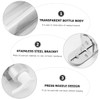 iplusmile Wall Mounted Bathroom Soap Dispenser Holder Single Compartment Silver