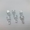 Blindspares Pack of 5 CLEAR Extension Hooks/Hangers for Sloping Vertical