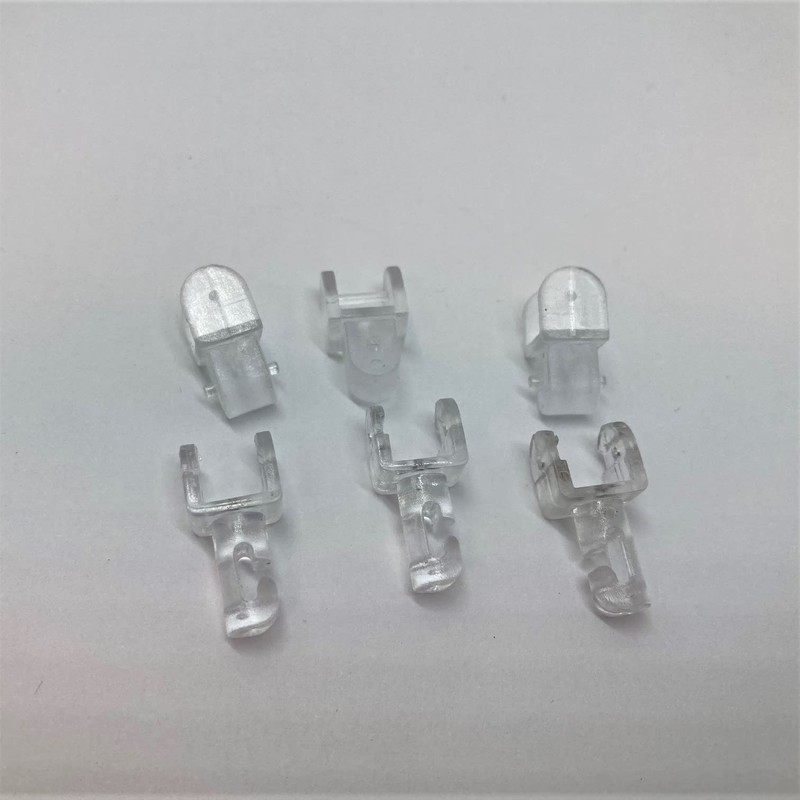 Blindspares Pack of 5 CLEAR Extension Hooks/Hangers for Sloping Vertical