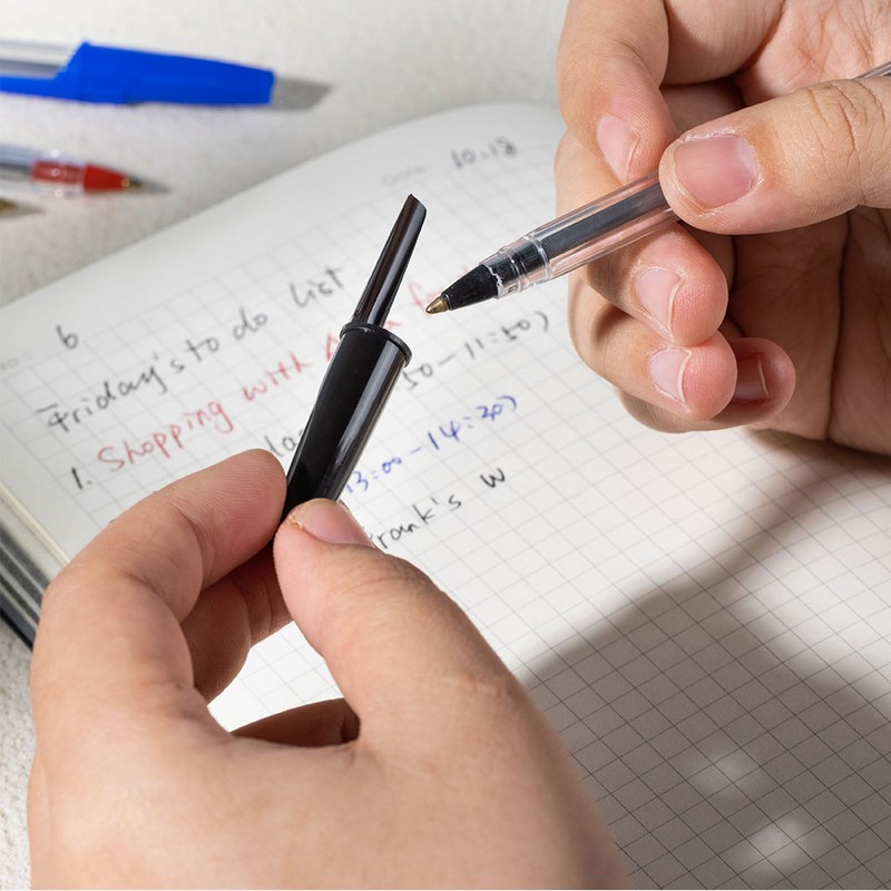 Delhi Cap type ballpoint oil-based ballpoint pen cap type 1.0mm
