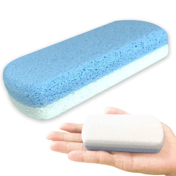 HEALLILY 2pcs Glass Pumice Stone Pedicure feet Stone for Feet Double Side Hard Skin Callus Remover Scrubber Cleaning