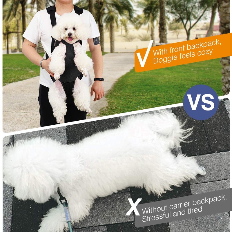 Pawaboo Pet Carrier Backpack, Adjustable Pet Front Cat Dog Carrier