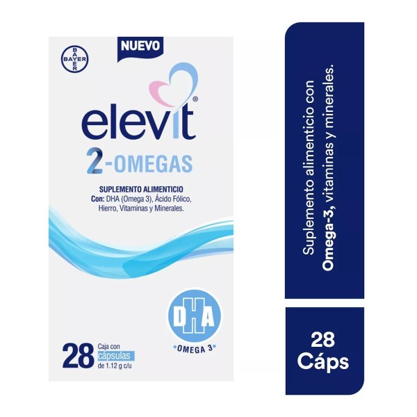 Bayer Elevit 2 Omegas Sup Alimenticio Con Dha&acido Folico Cap C28