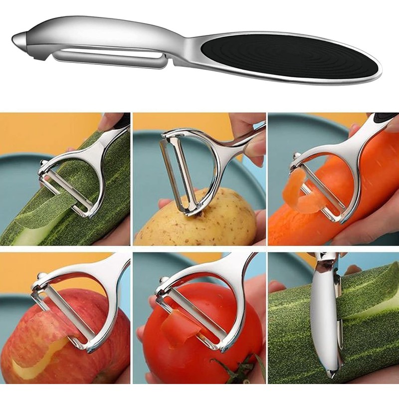Premium Stainless Steel Vegetable & Fruit Peelers – Ergonomic Y