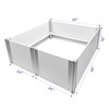 Whelping Box for Dogs Birthing Aluminum Alloy and Wood Panel