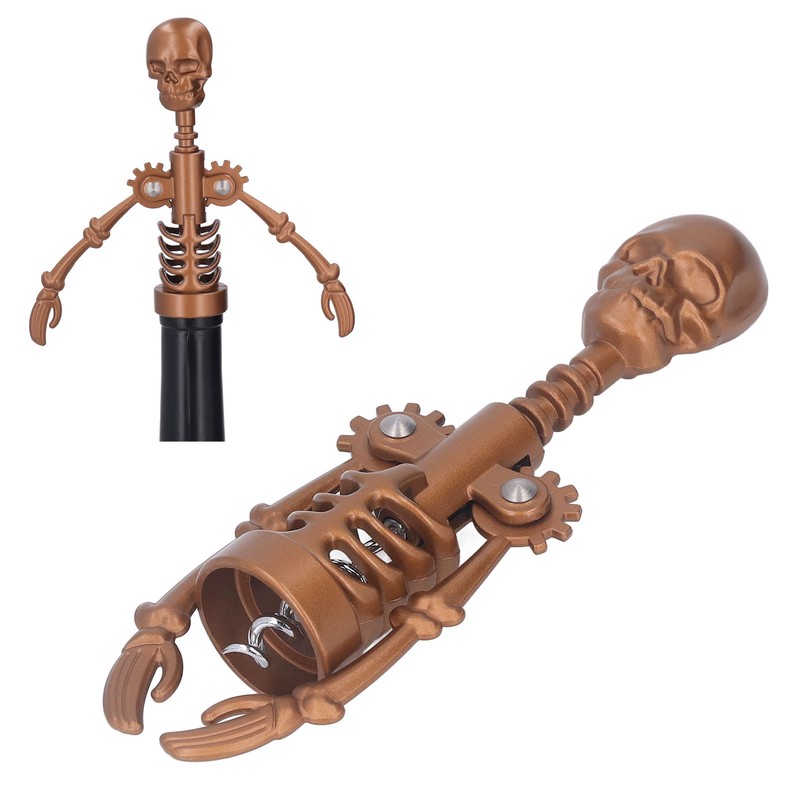 Skull Head Corkscrew Wine Bottle Opener Wine Opener for Birthdays