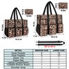 IBFUN Utility Tote Bag with 14 Exterior Interior Pockets Zip