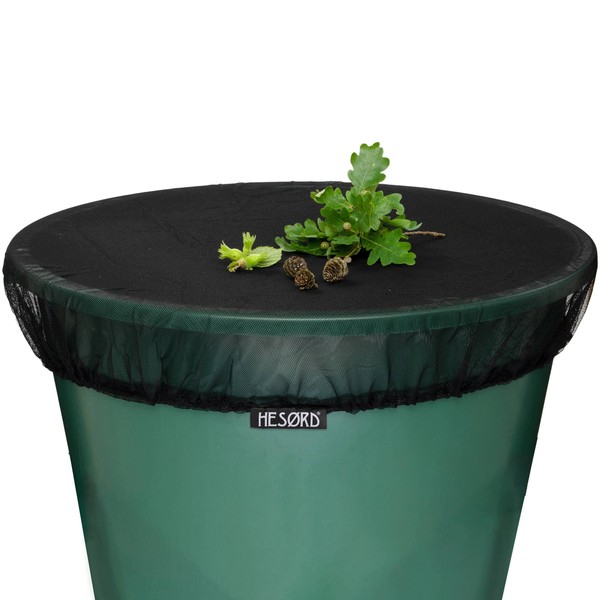 Rain barrel net with elastic band for firm hold, better