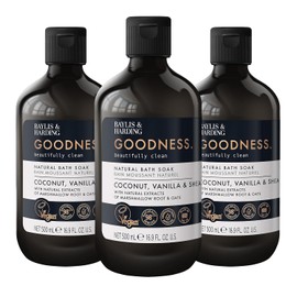 Baylis & Harding Goodness Coconut, Vanilla & Shea Bath Soak 500 ml (Pack of 3) - Vegan Friendly