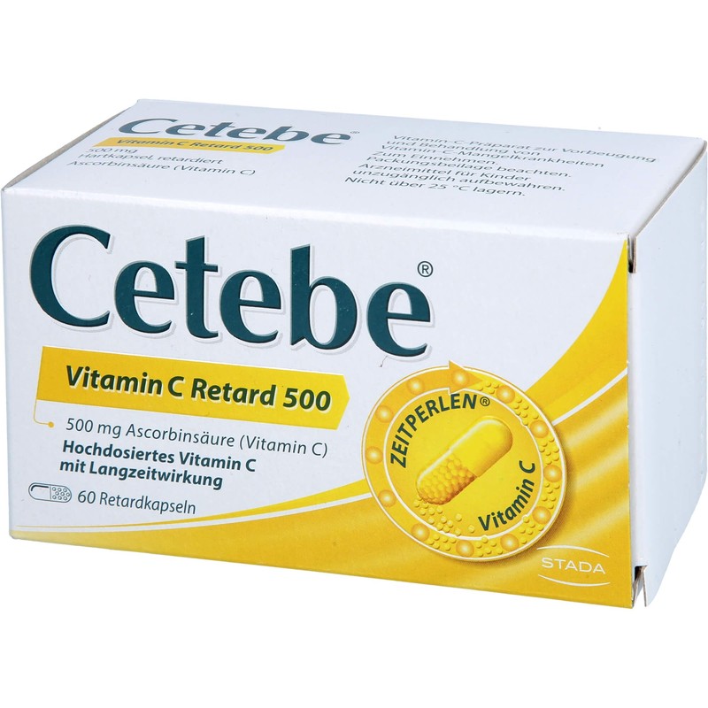 Glaxosmithkline Consumer Healthcare Cetebe Vitamin C Retard500, 60 Stück