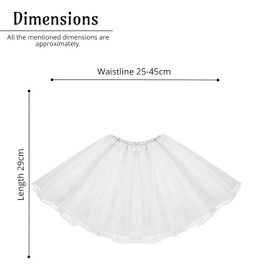 Lizzy Kids Animal Ear Set Tutu Costume School Book Day Week Nativity Angel Fairy Wings Fancy Dress Party Outfit Skirt Accessories Kit (3PC Dalmatian Set Tutu Costume)