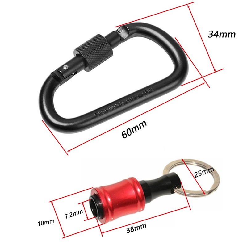 Yakamoz Hex Shank Keychain, 6 Pieces 1/4 Inch Extension Bar