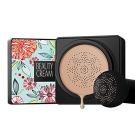 GL-Turelifes Mushroom Head Air Cushion Foundation CC Cream Water Feel Flawless BB Cream Moisturising Oil Control, Lightweight & Smoothing Natural Concealer Natural colour