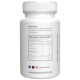 L-Teanina 100 mg  Aminocido L-Theanine  Relaxation Support  Suplemento Alimenticio  90 Cpsulas Veganas  VIZANA NUTRITION                              