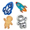 Decora 0255054 Plastic Cookie Cutter Space 2-Piece Blue