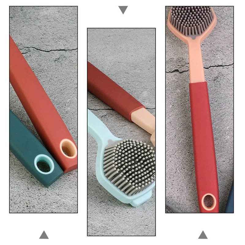 HEMOTON Silicone Dish Brush 2pcs Silicone Pot Cleaning Brushes Dish