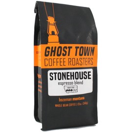 Ghost Town Coffee Roasters "Stonehouse Espresso" Medium Roasted Whole Bean Coffee - 12 Ounce Bag