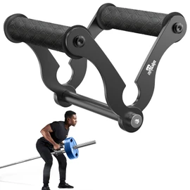 Upgraded T Bar Row Attachment with Non-Slip Rubber Grip Heavy Duty,Solid Multi-Grip V Bar Attachment Landmine Handle for Home Gym Accessories Perfect for Olympic Barbell