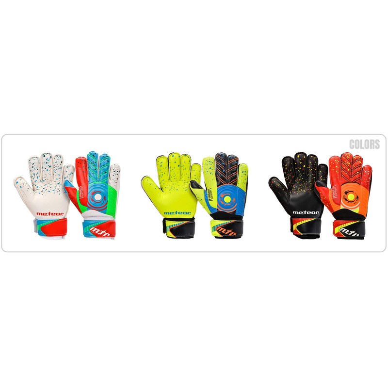 Meteor defence football goalkeeper gloves for children, player gloves, men's