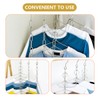 Ciieeo 12pcs Hangers for Closet Organization Multi-Functional Vertical Clothing Rack