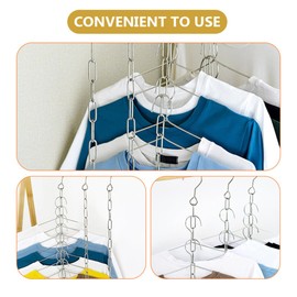 Ciieeo 12pcs Hangers for Closet Organization Multi-Functional Vertical Clothing Rack for Coats Pants and Sweaters for Apartments and