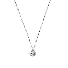 s.Oliver 2032970 Women's Necklace with Pendant 925 Sterling Silver with Synthetic Zirconia 42 + 3 cm Silver Comes in Jewellery Gift Box, Sterling Silver, Cubic Zirconia