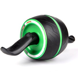 Ab Roller Wheel with Knee Pad Mat,Automatic Rebound Abdominal Wheel Abs Workout Equipment,Home Gym Equipment,No Noise Ab Wheel for Men&Women Abdominal