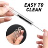 Akamino 20 Pieces 4 Inches Long Clear Glass Tubes for
