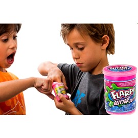 Flarp Glitter Putty Scented Noise Putty (1 Unit Asserted Color) by JA-RU. Squishy Shine Rainbow Glitter Sparkling Colors, Noise Putty Slime, Stress Toy Party Favor Toys for Kids Boys and Girls. 339-1A