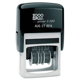 2000 Plus Economy Dater, Self-Inking, Black