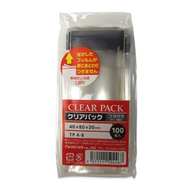 カクケイ OPP袋 フタ付 テープ付き 30ミクロン 40×80+フタ30mm 1000枚 クリアパック TP4-8