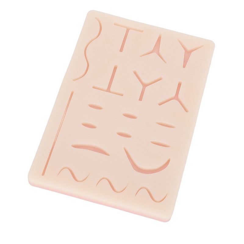Suture Practice Pad Reusable Silicone Sature Training Skin Pad with
