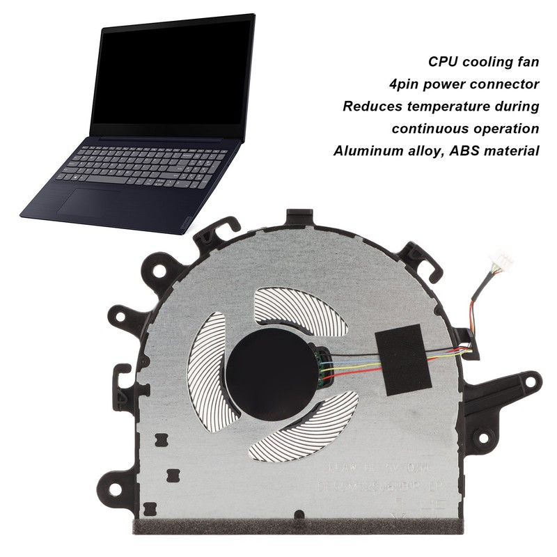 CPU Fan 4 Pin Connector DC 5V 0.5A Laptop Cooling