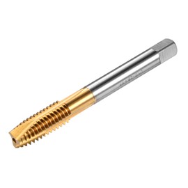 M METERXITY 1-Pack 3/8-16 UNC Thread Tap, HSS Titanium Coated 79mm Length Straight Flute Right Hand Thread Screw Tapping Tool for Drilling/Milling Machines/CNC Machine Tools