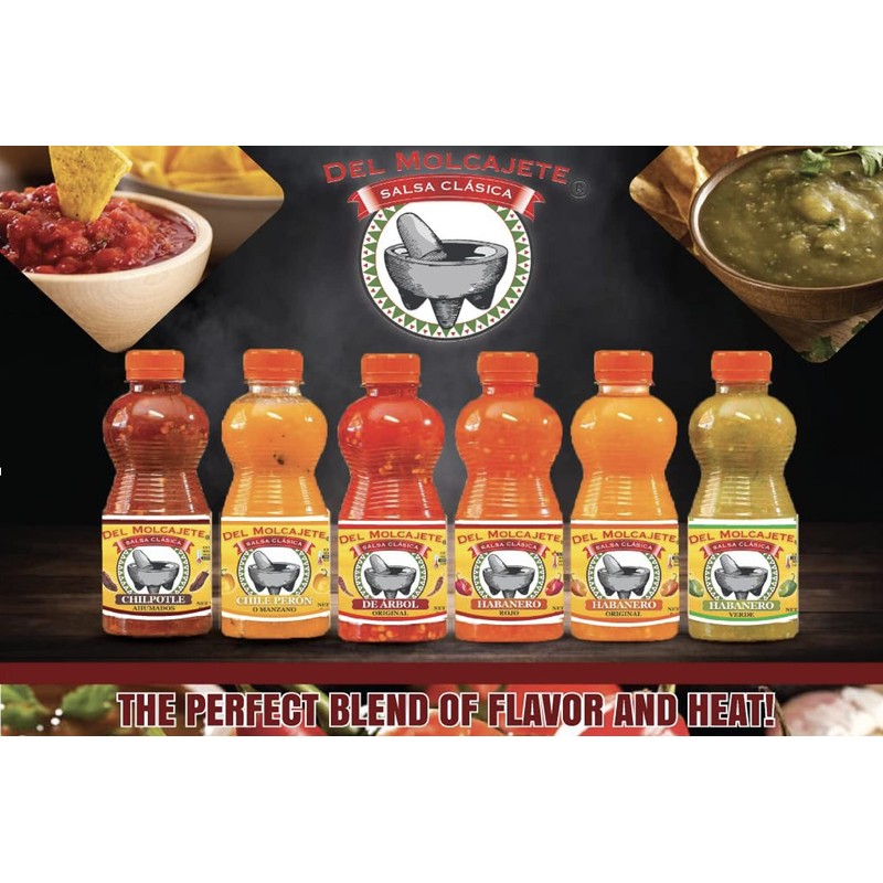 Del Molcajete Chilpotle Flavor Salsa Clasica 12-pack