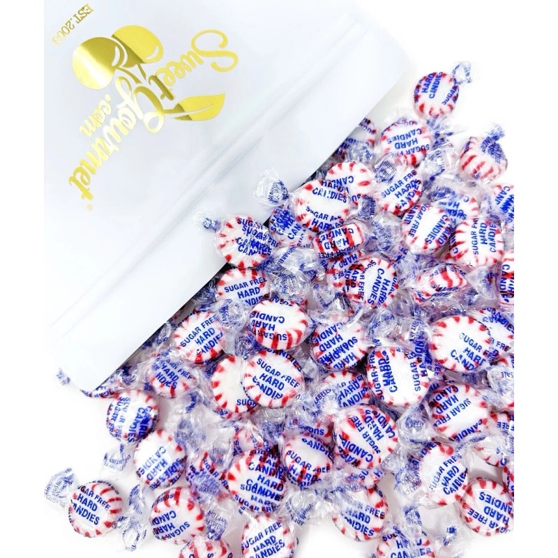 SweetGourmet Sugar-Free Peppermint Starlight Mints Hard Candy | 1 Pound