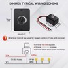 12V 5A 60W Light Dimmer, RV Boat Dimmer Switch High