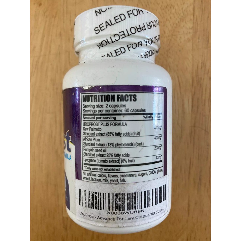 Atlantic Lab Corporation UroProst Advanced Prostate Support Supplement 60 Caps